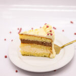 Tort cu vanilie și ciocolată - Felie